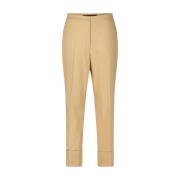 Cropped Trousers Marina Rinaldi , Brown , Dames