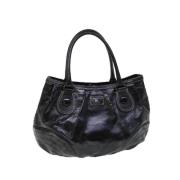 Pre-owned Canvas handbags Burberry Vintage , Black , Dames