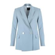 Elegant Dubbelbreasted Blazer Pinko , Blue , Dames