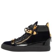 Pre-owned Leather sneakers Giuseppe Zanotti Pre-owned , Blue , Heren