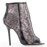 Pre-owned Leather heels Jimmy Choo Pre-owned , Black , Dames