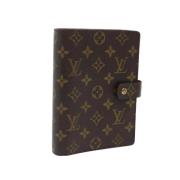 Pre-owned Coated canvas home-office Louis Vuitton Vintage , Brown , Da...