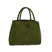 Pre-owned Nylon handbags Prada Vintage , Green , Dames