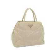 Pre-owned Nylon handbags Prada Vintage , Beige , Dames