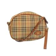 Pre-owned Nylon shoulder-bags Burberry Vintage , Beige , Dames