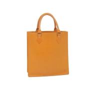 Pre-owned Leather handbags Louis Vuitton Vintage , Orange , Dames