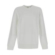 Witte Katoenen Sweatshirt met Lange Mouwen Burberry , White , Heren