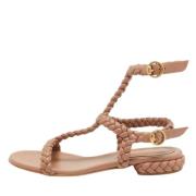 Pre-owned Leather sandals Gianvito Rossi Pre-owned , Beige , Dames
