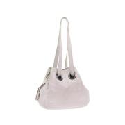 Pre-owned Leather dior-bags Dior Vintage , White , Dames