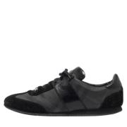 Pre-owned Leather sneakers Burberry Vintage , Black , Heren