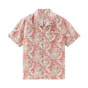 Short Sleeve Shirts Woolrich , Pink , Heren