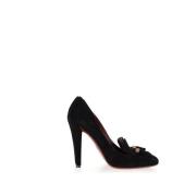 Pre-owned Suede heels Gucci Vintage , Black , Dames