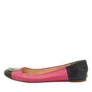 Pre-owned Leather flats Carolina Herrera Pre-owned , Pink , Dames