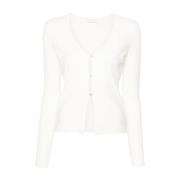 Kristal Versierde Witte Trui Liu Jo , White , Dames