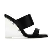 Heeled Mules Alexander McQueen , Black , Dames