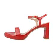 High Heel Sandals Unisa , Red , Dames