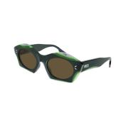 Sunglasses Alexander McQueen , Green , Dames