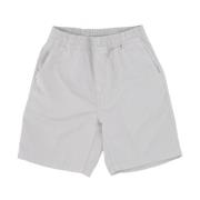 Zilveren Garment Dyed Streetwear Shorts Carhartt Wip , Gray , Heren