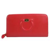 Pre-owned Leather wallets Salvatore Ferragamo Pre-owned , Red , Dames