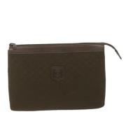 Pre-owned Leather clutches Celine Vintage , Brown , Dames