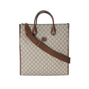 Pre-owned Canvas gucci-bags Gucci Vintage , Brown , Dames