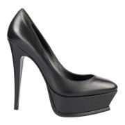 Tripon Zwart Leren Regular Fit Pumps Saint Laurent , Black , Dames