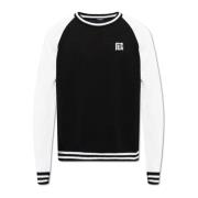 Trui met logo Balmain , Black , Heren