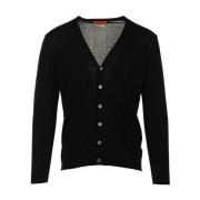 Zwarte Cardigan Sweaters Daniele Fiesoli , Black , Heren