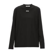 Long Sleeve Tops Msgm , Black , Dames