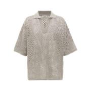 Klassieke Jersey Sweater Brunello Cucinelli , Beige , Dames