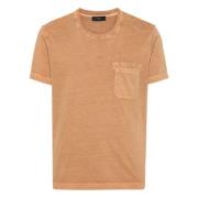 Bruine T-shirts en Polos Fay , Brown , Heren