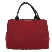 Pre-owned Fabric totes Burberry Vintage , Red , Dames