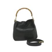 Pre-owned Leather gucci-bags Gucci Vintage , Black , Dames