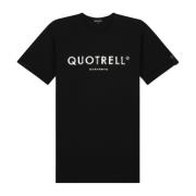 Zwarte T-shirts Quotrell , Black , Heren