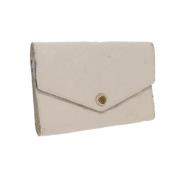 Pre-owned Leather wallets Louis Vuitton Vintage , White , Dames