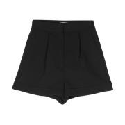 Short Shorts Twinset , Black , Dames