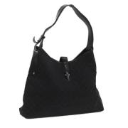 Pre-owned Canvas shoulder-bags Gucci Vintage , Black , Dames