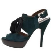 Pre-owned Suede sandals Marni Pre-owned , Green , Dames