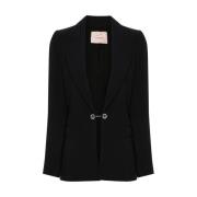 Blazers Twinset , Black , Dames