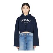 Sweatshirts Hoodies Versace , Blue , Dames