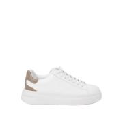 Witte Beige Bruine Sneakers voor Vrouwen Guess , White , Dames