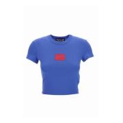 Stijlvolle T-shirts en Polos Versace Jeans Couture , Blue , Dames