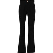 Pantaloni Flared Balmain , Black , Dames