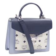 Pre-owned Leather handbags MCM Pre-owned , Blue , Dames