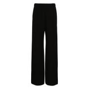 Wide Trousers Valentino Garavani , Black , Dames