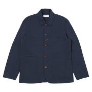 Klassieke Navy Twill Werkjas Universal Works , Blue , Heren