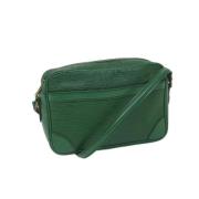 Pre-owned Leather louis-vuitton-bags Louis Vuitton Vintage , Green , D...