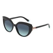 Black/Blue Shaded Sunglasses Tiffany , Black , Dames