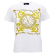 Witte T-shirt en Polo Collectie Versace Jeans Couture , White , Dames