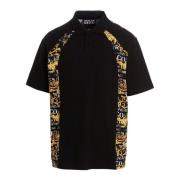 Zwarte Polo Shirt Versace Jeans Couture , Black , Heren